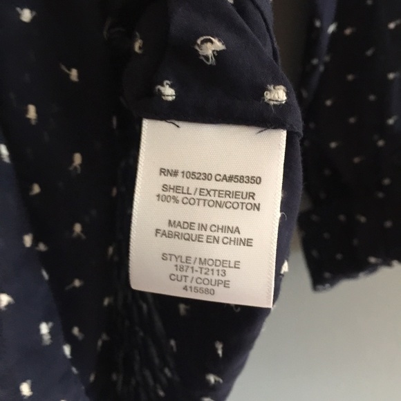 🌱J O I E || Textured Polka Dot Popover Blouse - Picture 8 of 8